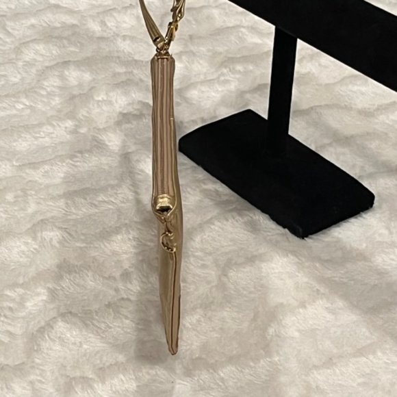 NEIMAN MARCUS Metallic Gold Wristlet NWOT - Picture 8 of 14